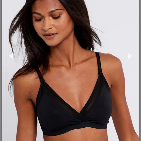 SOLD NWT Pea In the Pod Mesh Trim Clip Down Maternity & Nursing Bra - Picture 5 of 9